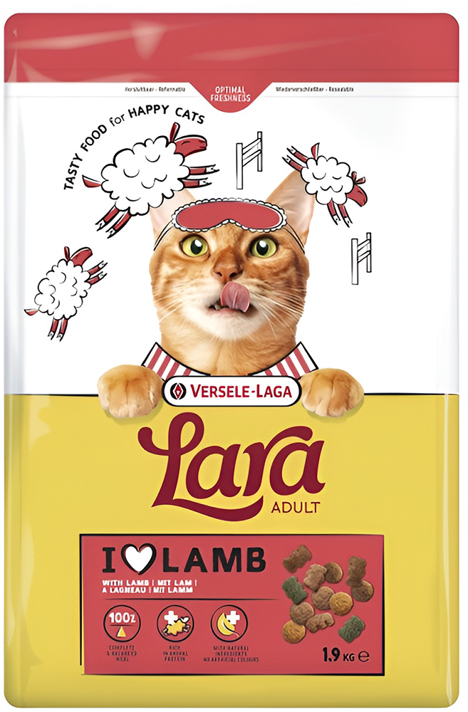 ΤΡΟΦΗ ΓΑΤΑΣ LARA ADULT ΑΡΝΙ (1,9KG)