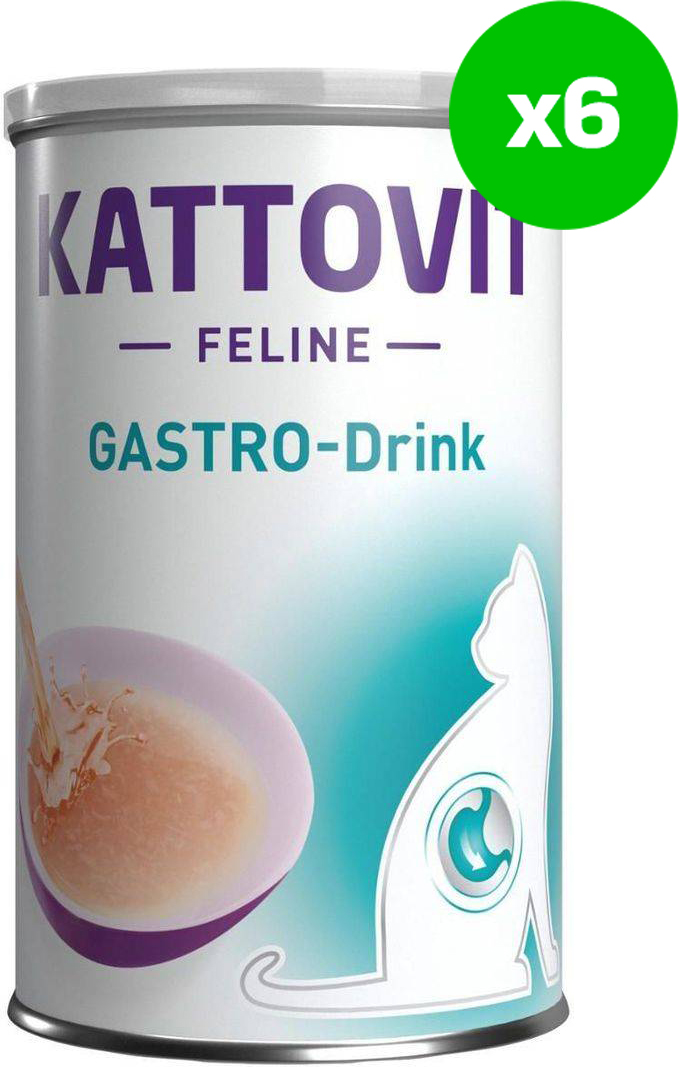 ΡΟΦΗΜΑ ΓΑΤΑΣ KATTOVIT GASTRO DRINK (6 X 135ML)