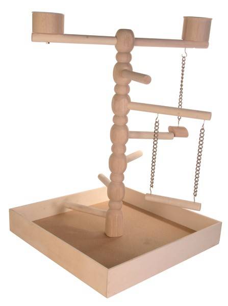 ΠΑΡΚΟ ΚΛΟΥΒΙΟΥ TRIXIE ΠΑΠΑΓΑΛΩΝ ΞΥΛΙΝΟ 41X55X41CM