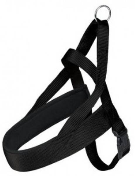 TRIXIE ΣΑΜΑΡΑΚΙ TRIXIE PREMIUM COMFORT HARNESS ΜΑΥΡΟ S-M (30-50CM/25MM)