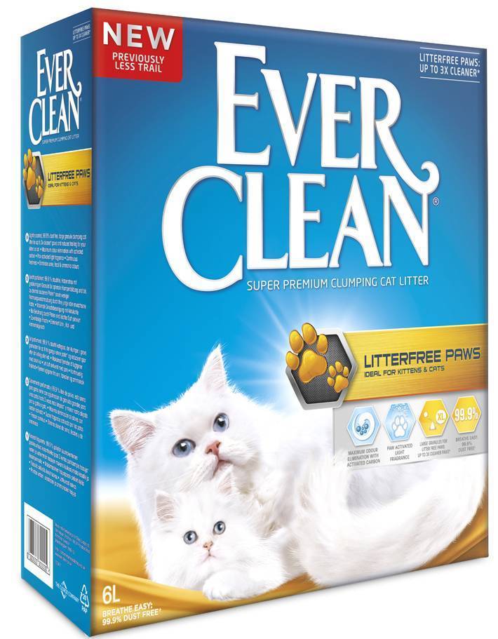 EVER CLEAN ΑΜΜΟΣ EVER CLEAN LITTER FREE PAWS ΑΡΩΜΑΤΙΚΗ 6LT