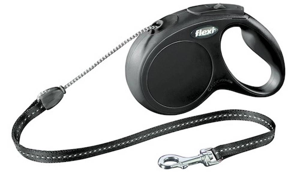FLEXI ΟΔΗΓΟΣ FLEXI CLASSIC ΜΑΥΡΟ 12KG 5M SMALL
