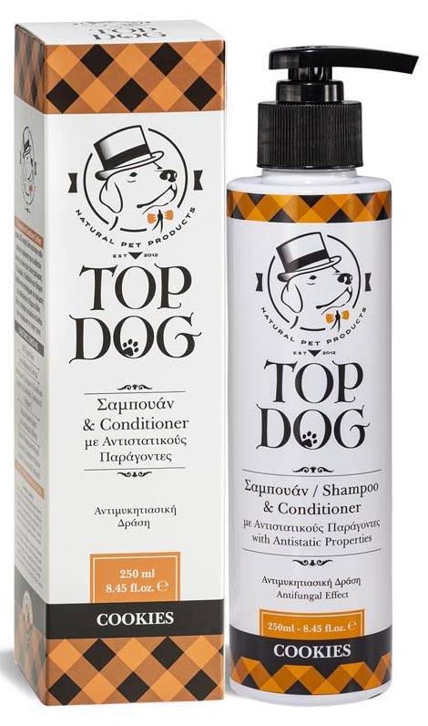 ΣΑΜΠΟΥΑΝ ΣΚΥΛΟΥ TOP DOG ΦΥΤΙΚΟ COOKIES 250ML