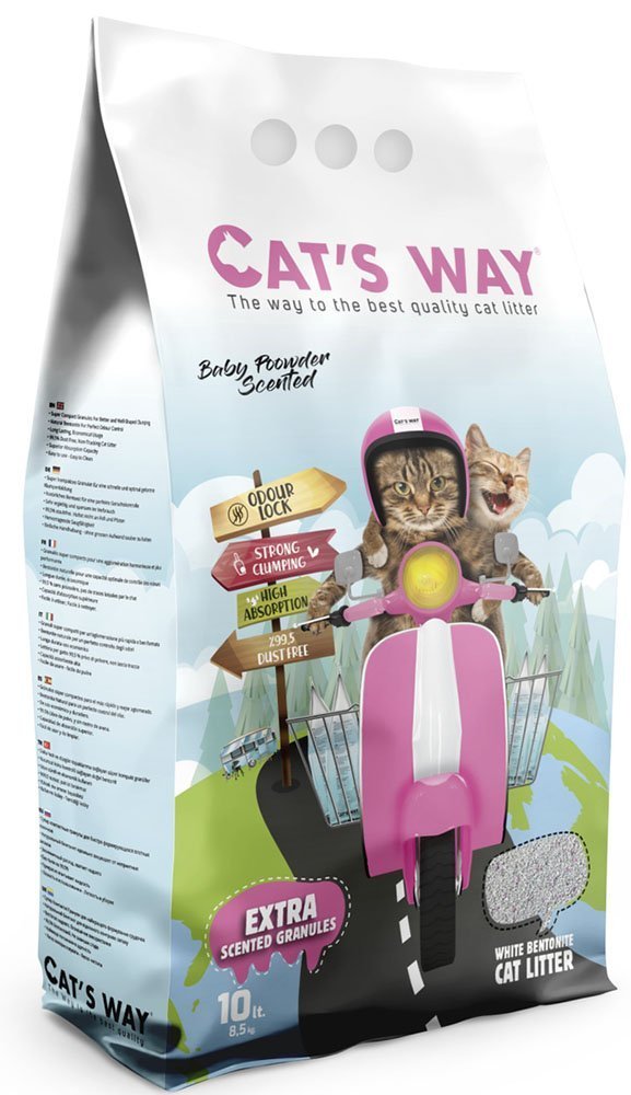 CAT S WAY ΑΜΜΟΣ ΓΑΤΑΣ CAT&#039;S WAY ΣΥΓΚΟΛΛΗΤΙΚΗ BABY POWDER 10LT