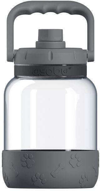 ASOBU ΜΠΟΥΚΑΛΙ ΣΚΥΛΟΥ ASOBU THE BARKLEY TRITAN ΓΚΡΙ 473ML- 1LT