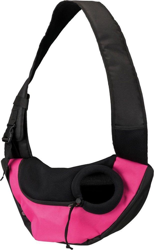 TRIXIE ΤΣΑΝΤΑ ΜΕΤΑΦΟΡΑΣ TRIXIE SLING FRONT CARRIER 50X25X18 CM ΡΟΖ/ΜΑΥΡΟ
