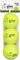 �������� GLEE TENNIS BALLS ������� 6CM (3���)