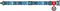  WAUDOG ETNO BLUE METAL FASTEX (25MM / 31-49CM)