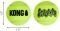   KONG AIR SQUEAKER TENNIS BALL (3) XS