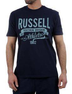  RUSSELL CREW NECK TEE DISTRESSED LOGO   (XXL)