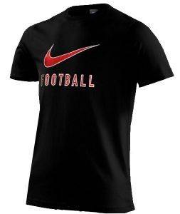 SWOOSH FOOTBALL TEE/ BLACK (M) SWOOSH FOOTBALL TEE/ BLACK (M)