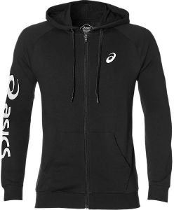 ΖΑΚΕΤΑ ASICS BIG LOGO FZ HOODIE ΜΑΥΡΗ (S) ΖΑΚΕΤΑ ASICS BIG LOGO FZ HOODIE ΜΑΥΡΗ (S)