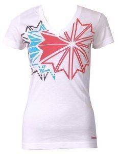  REEBOK SHORT SLEEVE SNOWFLAKE TRIO TEE  (L)