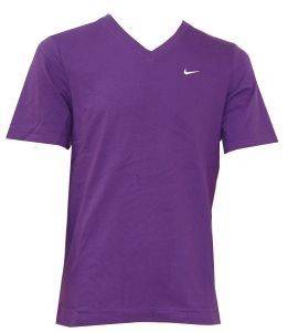ΜΠΛΟΥΖΑ SS V NECK TEE SOLID ΜΩΒ (M) ΜΠΛΟΥΖΑ SS V NECK TEE SOLID ΜΩΒ (M)