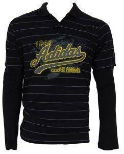 ΜΠΛΟΥΖΑ ADIDAS PERFORMANCE VARSITY SLUB PO ΜΑΥΡΗ (S) ΜΠΛΟΥΖΑ ADIDAS PERFORMANCE VARSITY SLUB PO ΜΑΥΡΗ (S)