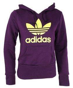ΦΟΥΤΕΡ ADIDAS PERFORMANCE TREFOIL HOOD ΜΩΒ/ΚΙΤΡΙΝΟ (M) ΦΟΥΤΕΡ ADIDAS PERFORMANCE TREFOIL HOOD ΜΩΒ/ΚΙΤΡΙΝΟ (M)