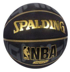 ΜΠΑΛΑ SPALDING NBA HIGHLIGHT ΜΑΥΡΟ (7) ΜΠΑΛΑ SPALDING NBA HIGHLIGHT ΜΑΥΡΟ (7)
