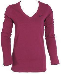  NIKE LS V NECK TEE SOLID  (M)