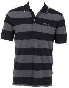 ΜΠΛΟΥΖΑ REEBOK CORE STRIPE PIQUE POLO ΜΑΥΡΟ/ΓΚΡΙ (M) ΜΠΛΟΥΖΑ REEBOK CORE STRIPE PIQUE POLO ΜΑΥΡΟ/ΓΚΡΙ (M)