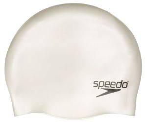 ΣΚΟΥΦΑΚΙ SPEEDO PLAIN MOULDED SILICONE CAP ΛΕΥΚΟ ΣΚΟΥΦΑΚΙ SPEEDO PLAIN MOULDED SILICONE CAP ΛΕΥΚΟ