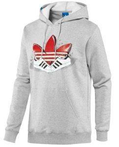 ΦΟΥΤΕΡ ADIDAS PERFORMANCE SNEAKER TREFOIL HOODIE ΓΚΡΙ (L) ΦΟΥΤΕΡ ADIDAS PERFORMANCE SNEAKER TREFOIL HOODIE ΓΚΡΙ (L)