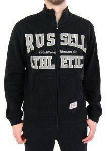 ΖΑΚΕΤΑ RUSSELL ZIP JACKET SWEAT ARCH LOGO ΜΑΥΡΟ (L) ΖΑΚΕΤΑ RUSSELL ZIP JACKET SWEAT ARCH LOGO ΜΑΥΡΟ (L)