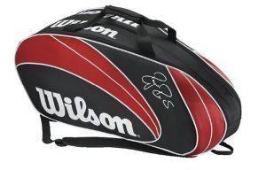 ΤΣΑΝΤΑ WILSON FEDERER 6 RKT ΜΑΥΡΗ/ΚΟΚΚΙΝΗ ΤΣΑΝΤΑ WILSON FEDERER 6 RKT ΜΑΥΡΗ/ΚΟΚΚΙΝΗ