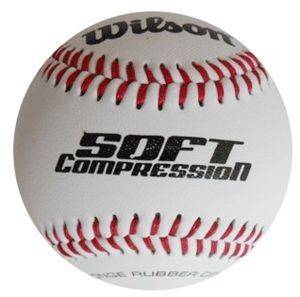 ΜΠΑΛΑΚΙ WILSON SOFT COMPRESSION BASEBALL ΛΕΥΚΟ ΜΠΑΛΑΚΙ WILSON SOFT COMPRESSION BASEBALL ΛΕΥΚΟ
