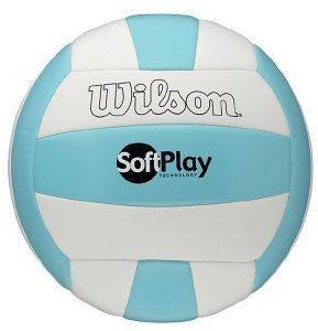 ΜΠΑΛΑ WILSON SOFT PLAY ΛΕΥΚΗ/ΓΑΛΑΖΙΑ ΜΠΑΛΑ WILSON SOFT PLAY ΛΕΥΚΗ/ΓΑΛΑΖΙΑ