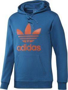 ΦΟΥΤΕΡ ADIDAS PERFORMANCE TREFOIL HOODIE ΜΠΛΕ/ΠΟΡΤΟΚΑΛΙ (L) ΦΟΥΤΕΡ ADIDAS PERFORMANCE TREFOIL HOODIE ΜΠΛΕ/ΠΟΡΤΟΚΑΛΙ (L)