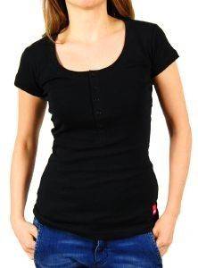 T-SHIRT BODYTALK RIBBED ΜΑΥΡΟ (M) T-SHIRT BODYTALK RIBBED ΜΑΥΡΟ (M)