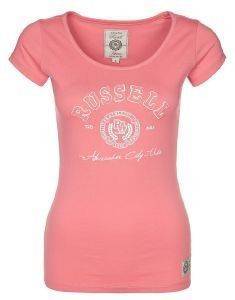 T-SHIRT RUSSELL APPLIQUE SS ΚΟΡΑΛΙ (L) T-SHIRT RUSSELL APPLIQUE SS ΚΟΡΑΛΙ (L)