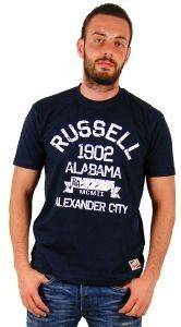 T-SHIRT RUSSELL DISTRESSED SS ΜΠΛΕ ΣΚΟΥΡΟ (M) T-SHIRT RUSSELL DISTRESSED SS ΜΠΛΕ ΣΚΟΥΡΟ (M)