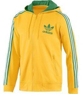 ΖΑΚΕΤΑ ADIDAS PERFORMANCE HOODED FLOCK ΚΙΤΡΙΝΗ (L) ΖΑΚΕΤΑ ADIDAS PERFORMANCE HOODED FLOCK ΚΙΤΡΙΝΗ (L)