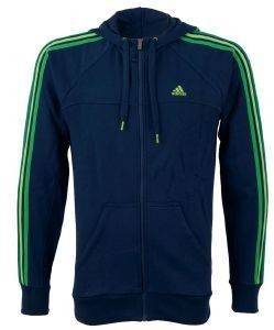  ADIDAS PERFORMANCE ESS 3S FULL ZIP HOOD   (M)