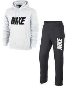 ΦΟΡΜΑ NIKE CLUB HOODED WARM UP ΜΑΥΡΗ/ΛΕΥΚΗ (L) ΦΟΡΜΑ NIKE CLUB HOODED WARM UP ΜΑΥΡΗ/ΛΕΥΚΗ (L)