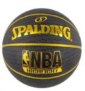 ����� SPALDING NBA HIGHLIGHT BLACK/GOLD (7)