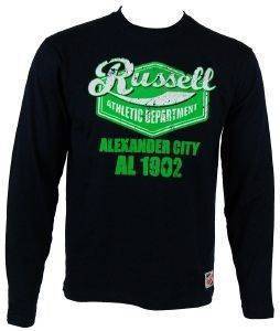ΜΠΛΟΥΖΑ RUSSELL LABEL PRINT ΜΠΛΕ ΣΚΟΥΡΟ (M) ΜΠΛΟΥΖΑ RUSSELL LABEL PRINT ΜΠΛΕ ΣΚΟΥΡΟ (M)