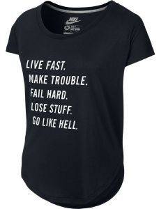 ΜΠΛΟΥΖΑ NIKE GO LIKE HELL ΜΑΥΡΗ (M) ΜΠΛΟΥΖΑ NIKE GO LIKE HELL ΜΑΥΡΗ (M)