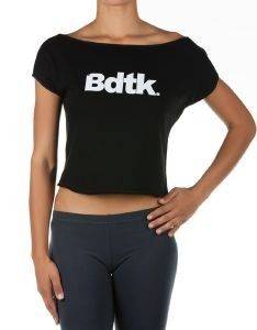 T-SHIRT BODYTALK CROP ΜΑΥΡΟ (S) T-SHIRT BODYTALK CROP ΜΑΥΡΟ (S)