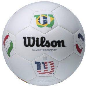 ΜΠΑΛΑ WILSON CATORZE W WORLD ΛΕΥΚΗ (5) ΜΠΑΛΑ WILSON CATORZE W WORLD ΛΕΥΚΗ (5)