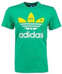  ADIDAS PERFORMANCE PALM TREE TREFOIL GRAPHIC TEE  (M)