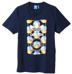 ΜΠΛΟΥΖΑ ADIDAS ORIGINALS MULTICOLOR TEE ΜΠΛΕ ΣΚΟΥΡΟ (M) ΜΠΛΟΥΖΑ ADIDAS ORIGINALS MULTICOLOR TEE ΜΠΛΕ ΣΚΟΥΡΟ (M)