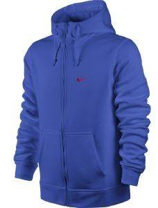 ΖΑΚΕΤΑ NIKE CLUB FULL ZIP HOODY SWOOSH ΜΠΛΕ ΡΟΥΑ (S) ΖΑΚΕΤΑ NIKE CLUB FULL ZIP HOODY SWOOSH ΜΠΛΕ ΡΟΥΑ (S)
