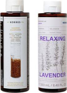 �������� KORRES RICE PROTEINS - LINDEN & SHOWER GEL KORRES LAVENDER (2���)