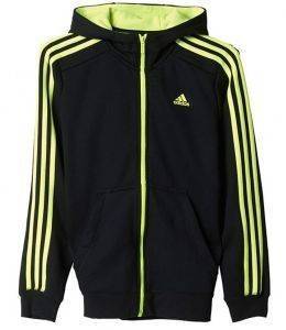  ADIDAS PERFORMANCE ESSENTIALS 3-STRIPES BRUSHED HOODIE / (152 CM)