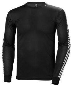 HELLY HANSEN ΙΣΟΘΕΡΜΙΚΗ ΜΠΛΟΥΖΑ HELLY HANSEN LIFA STRIPE LS CREW BASE LAYER ΜΑΥΡΗ