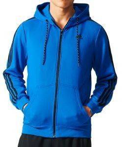 ΖΑΚΕΤΑ ADIDAS PERFORMANCE SPORT ESSENTIALS 3-STRIPES FLEECE HOODIE ΜΠΛΕ (L) ΖΑΚΕΤΑ ADIDAS PERFORMANCE SPORT ESSENTIALS 3-STRIPES FLEECE HOODIE ΜΠΛΕ (L)