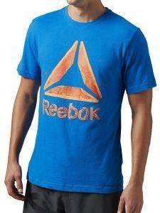  REEBOK SHATTERED STACKED LOGO TEE / (S)