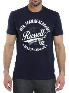 ΜΠΛΟΥΖΑ RUSSELL CREW NECK WITH DUAL ΜΠΛΕ ΣΚΟΥΡΟ (M) ΜΠΛΟΥΖΑ RUSSELL CREW NECK WITH DUAL ΜΠΛΕ ΣΚΟΥΡΟ (M)